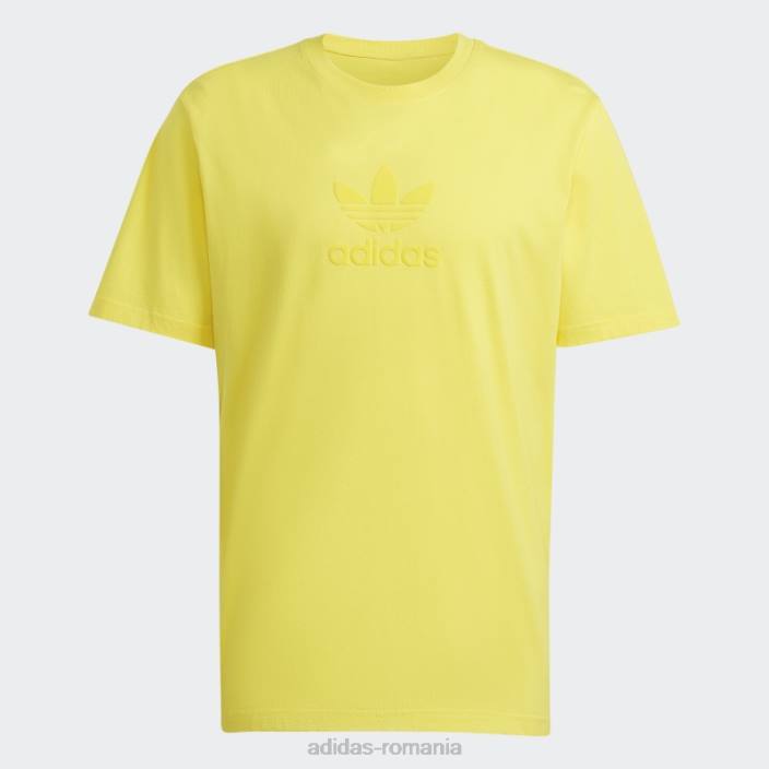 Adidas tricou galben de stradă serie trefoil bărbați galben 2JBN14861