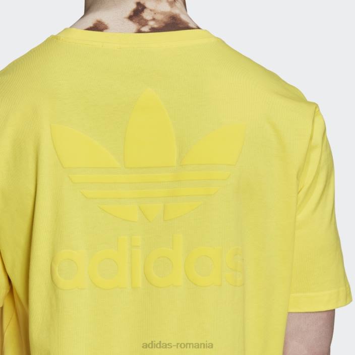 Adidas tricou galben de stradă serie trefoil bărbați galben 2JBN14861