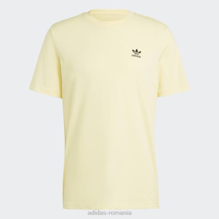 Adidas tricou galben trefoil essentials bărbați galben 2JBN14500