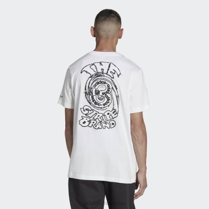 Adidas tricou grafic campus alb bărbați alb 2JBN7141