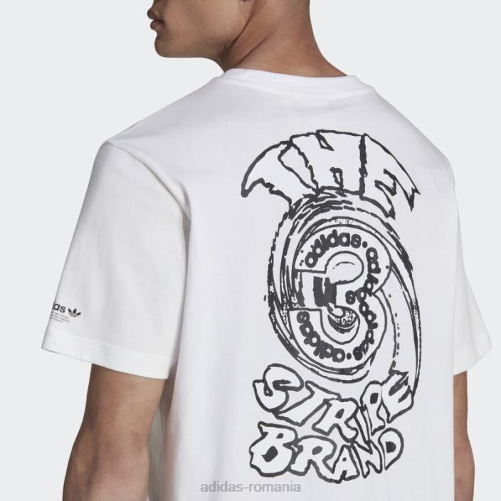 Adidas tricou grafic campus alb bărbați alb 2JBN7141