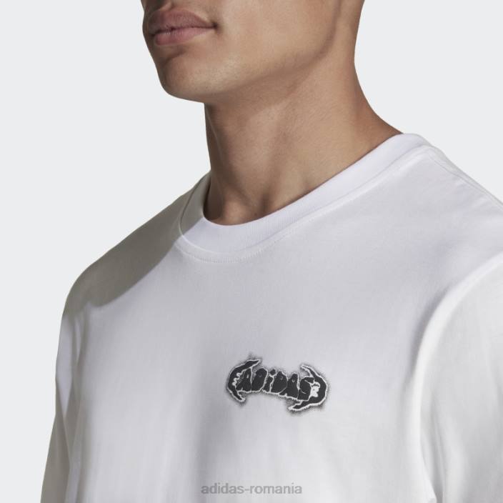 Adidas tricou grafic campus alb bărbați alb 2JBN7141