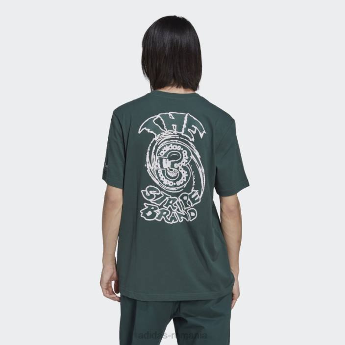 Adidas tricou grafic campus verde mineral bărbați verde mineral 2JBN7130