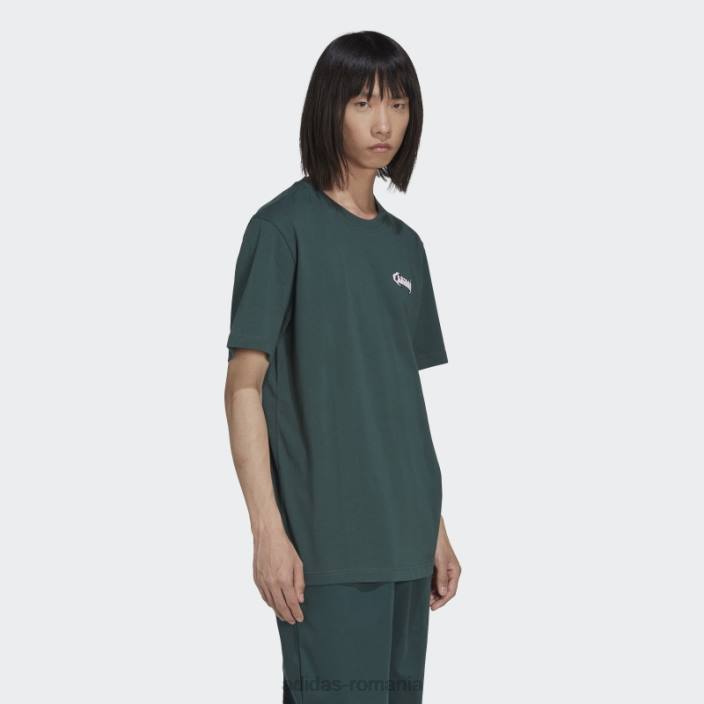 Adidas tricou grafic campus verde mineral bărbați verde mineral 2JBN7130
