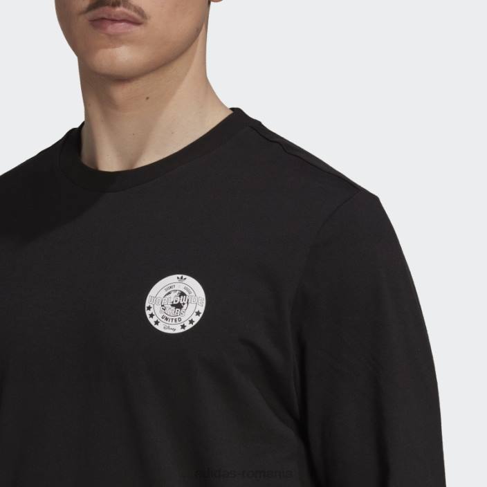 Adidas tricou negru Disney cu mânecă lungă adidas bărbați negru 2JBN14883