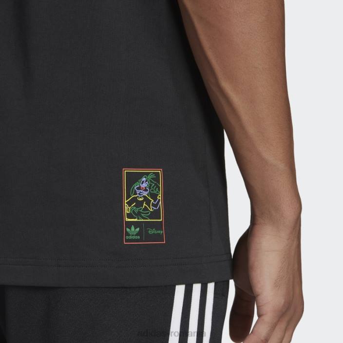 Adidas tricou negru Disney mickey și prieteni goofy adidas bărbați negru 2JBN6969