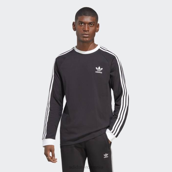 Adidas tricou negru adicolor clasics cu 3 dungi adidas bărbați negru 2JBN867