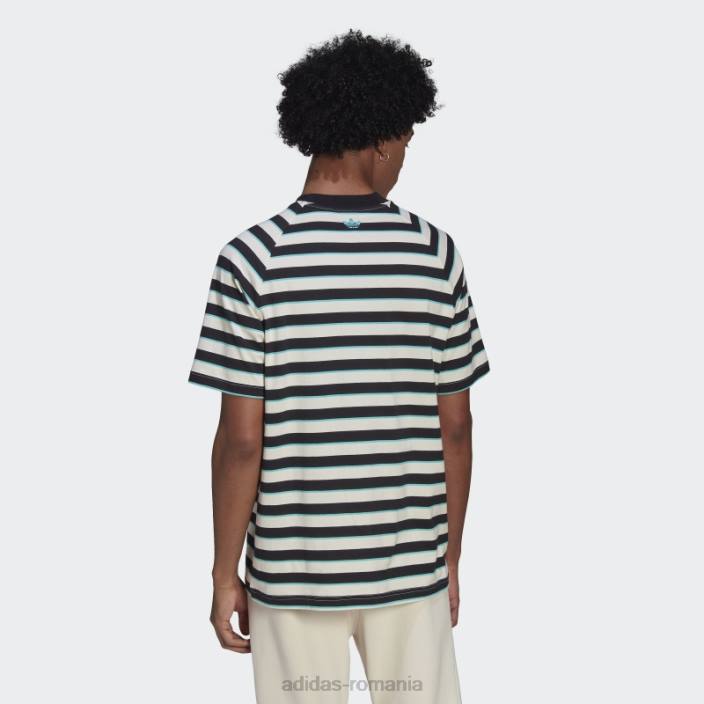 Adidas tricou negru cu buzunar în dungi adidas bărbați negru 2JBN14628