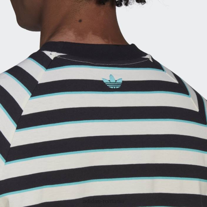 Adidas tricou negru cu buzunar în dungi adidas bărbați negru 2JBN14628