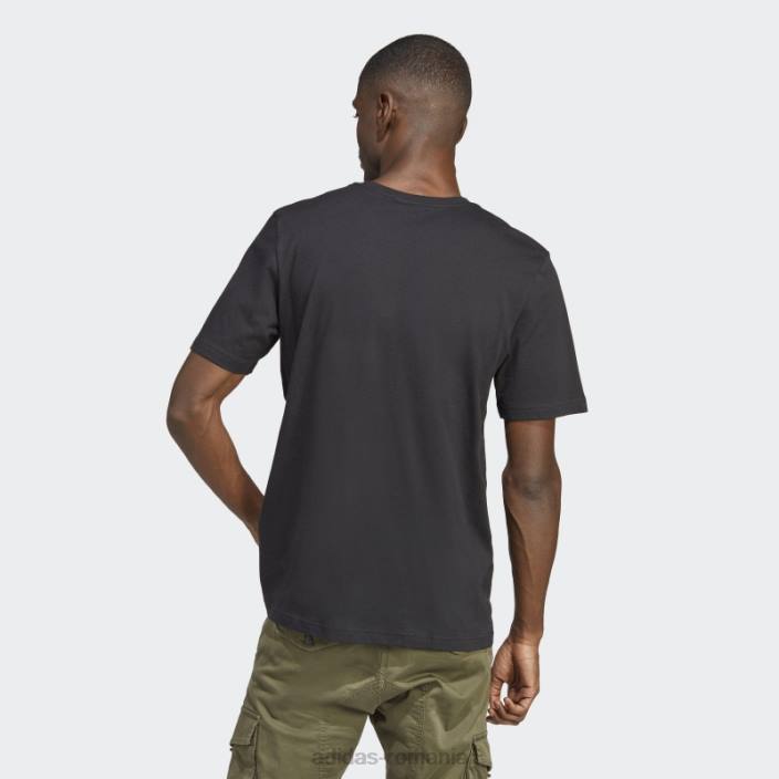 Adidas tricou negru cu lanțuri aurii - 50 de ani de trifoil adidas bărbați negru 2JBN14613