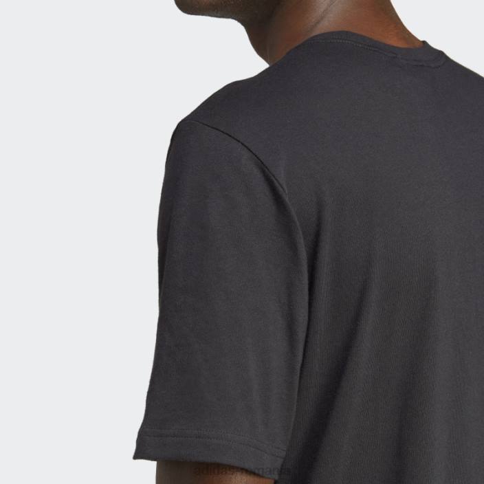 Adidas tricou negru cu lanțuri aurii - 50 de ani de trifoil adidas bărbați negru 2JBN14613