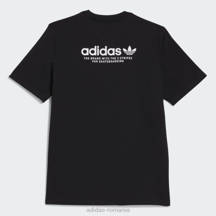 Adidas tricou negru cu logo skateboarding 4.0 (neutru de gen) adidas bărbați alb negru 2JBN5505