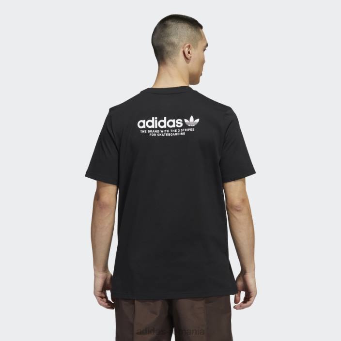 Adidas tricou negru cu logo skateboarding 4.0 (neutru de gen) bărbați alb negru 2JBN14297