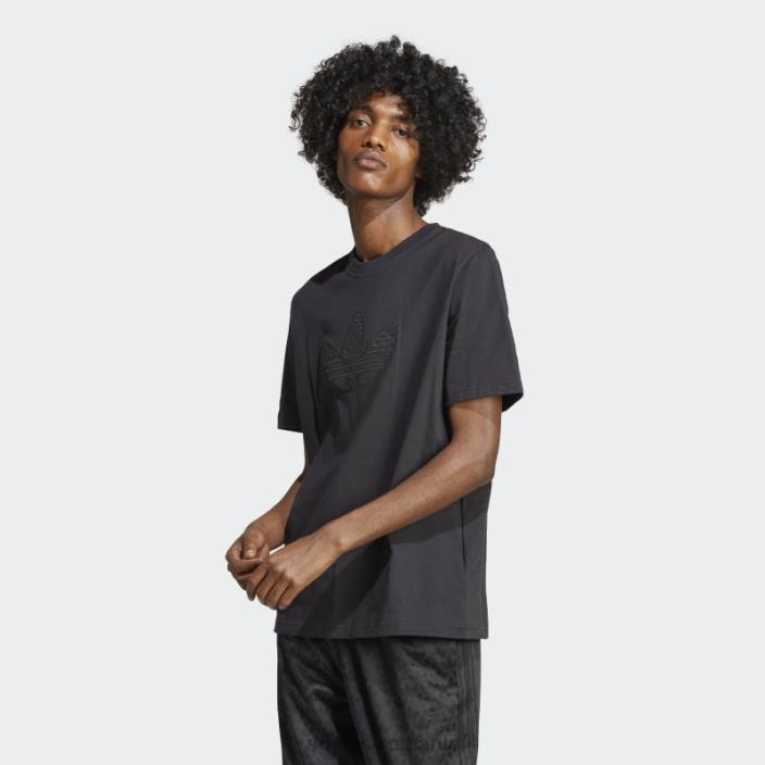 Adidas tricou negru cu monogramă grafică bărbați negru 2JBN5051