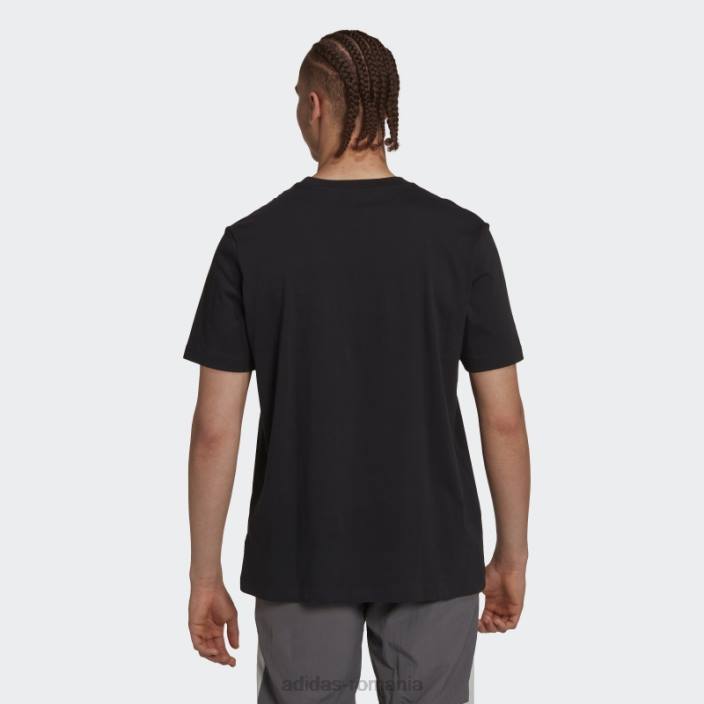 Adidas tricou negru de iarnă aventură fierbinte bărbați negru 2JBN7325