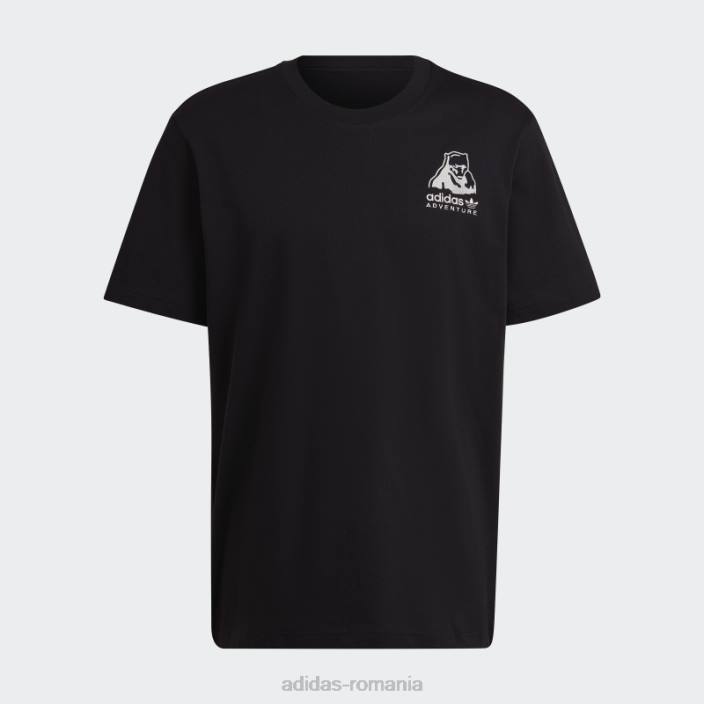 Adidas tricou negru de iarnă aventură fierbinte bărbați negru 2JBN7325