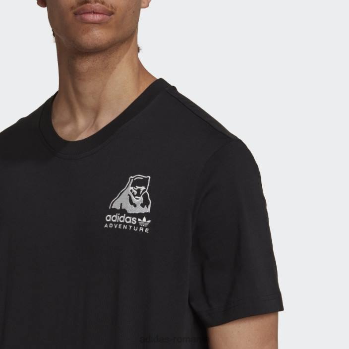 Adidas tricou negru de iarnă aventură fierbinte bărbați negru 2JBN7325