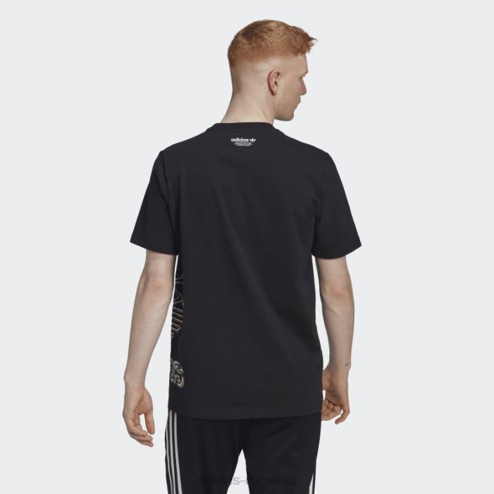 Adidas tricou negru hiperreal cu maneca scurta bărbați alb negru 2JBN14932