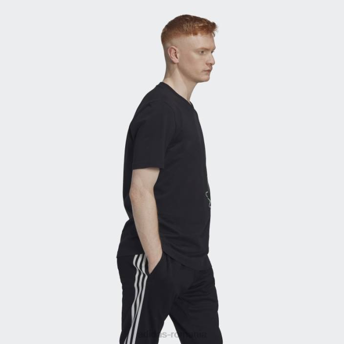 Adidas tricou negru hiperreal cu maneca scurta bărbați alb negru 2JBN14932