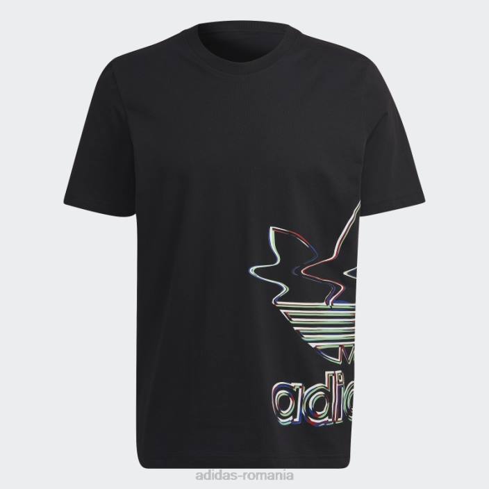 Adidas tricou negru hiperreal cu maneca scurta bărbați alb negru 2JBN14932