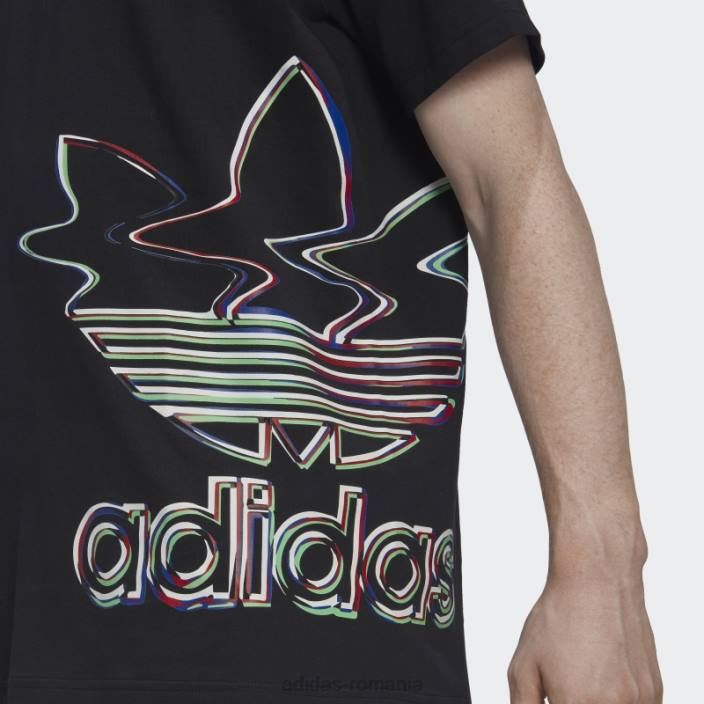 Adidas tricou negru hiperreal cu maneca scurta bărbați alb negru 2JBN14932