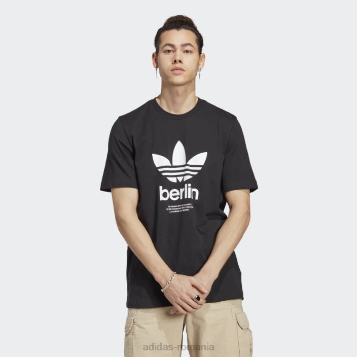 Adidas tricou negru icone berlin city originals adidas bărbați negru 2JBN13515