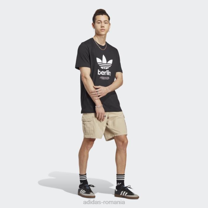 Adidas tricou negru icone berlin city originals adidas bărbați negru 2JBN13515