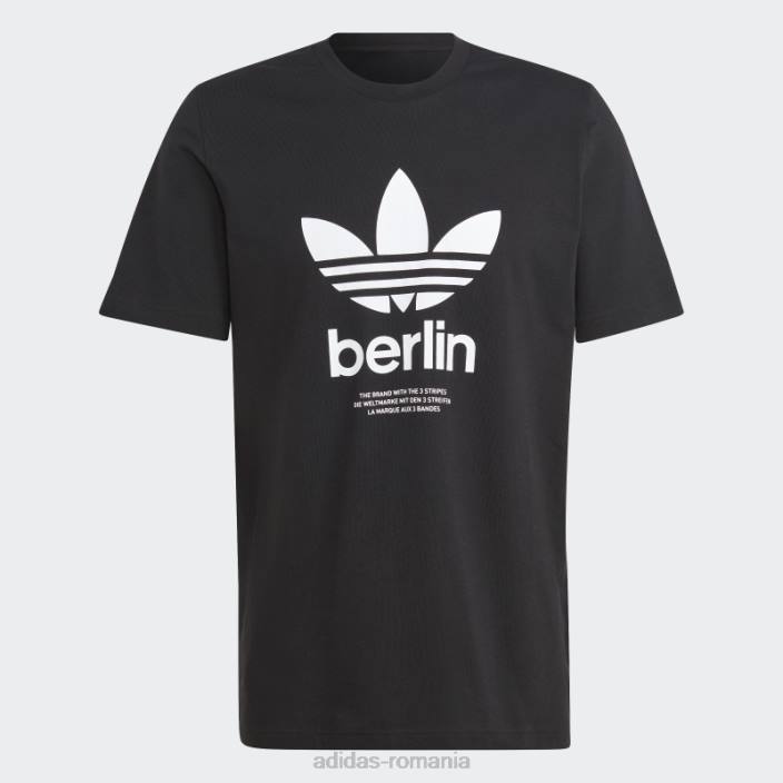 Adidas tricou negru icone berlin city originals adidas bărbați negru 2JBN13515
