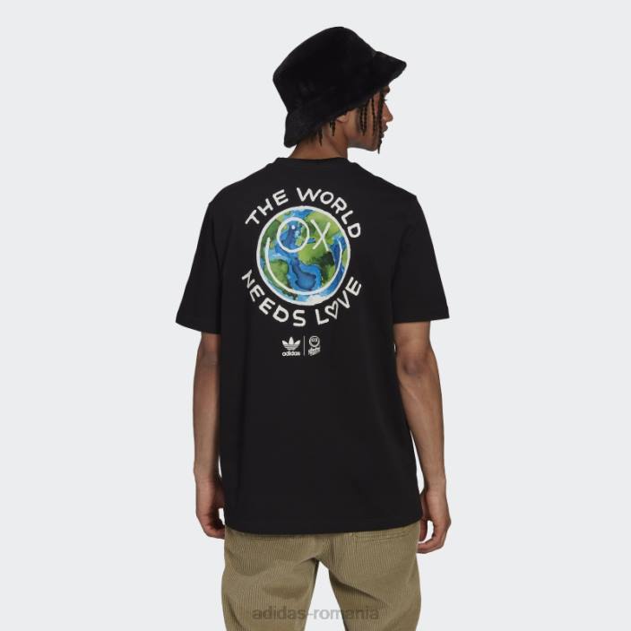 Adidas tricou negru originals x andré saraiva bărbați negru 2JBN7104