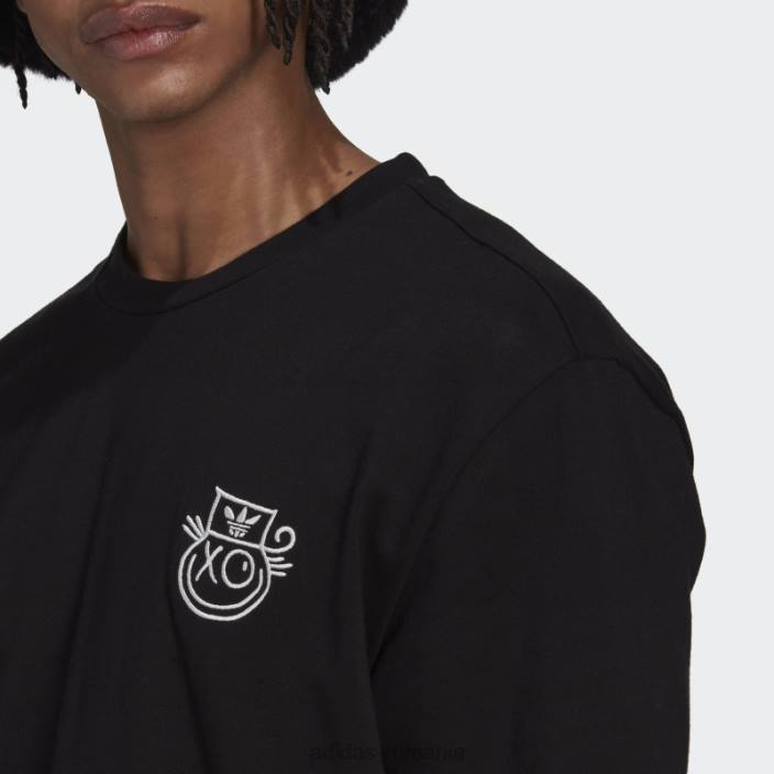 Adidas tricou negru originals x andré saraiva bărbați negru 2JBN7104