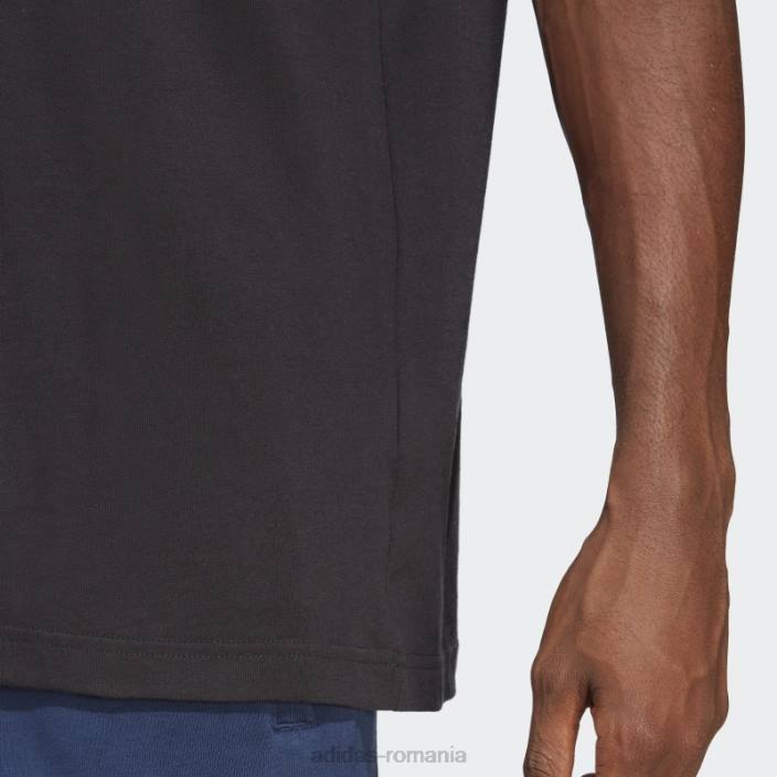 Adidas tricou negru trefoil essentials bărbați negru 2JBN13090