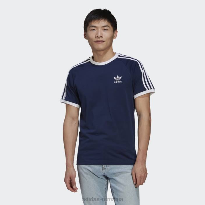 Adidas tricou night indigo adicolor classics cu 3 dungi bărbați indigo de noapte 2JBN7012