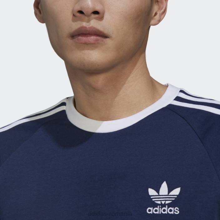 Adidas tricou night indigo adicolor classics cu 3 dungi bărbați indigo de noapte 2JBN7012