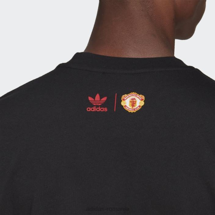 Adidas tricou old Trafford trefoil negru bărbați negru 2JBN15289