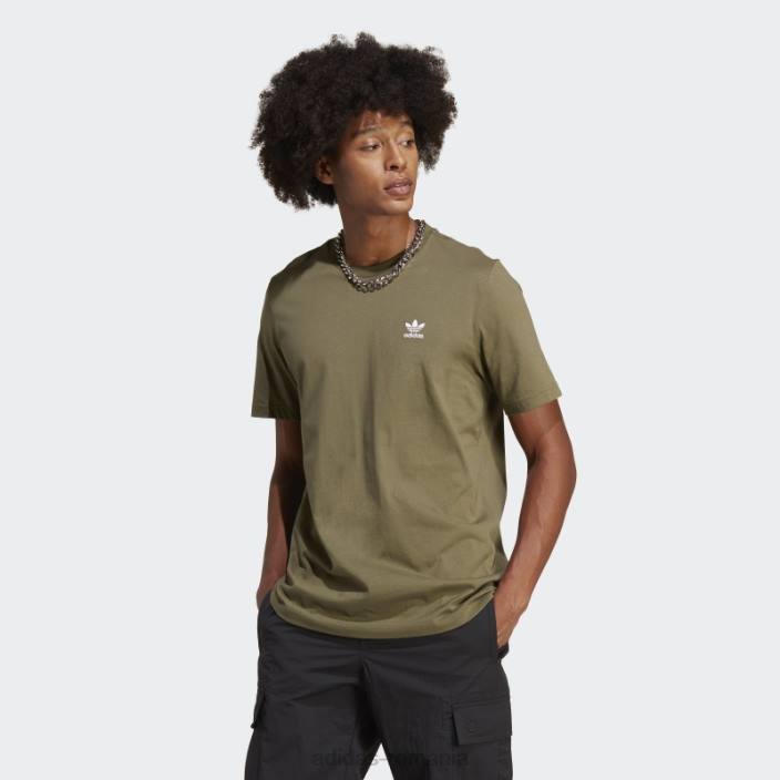 Adidas tricou oliv trefoil essentials bărbați măsline 2JBN13114