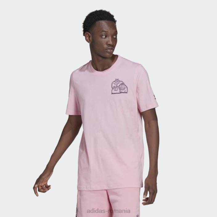 Adidas tricou originals x kevin lyons, roz adevărat bărbați roz adevarat 2JBN6978