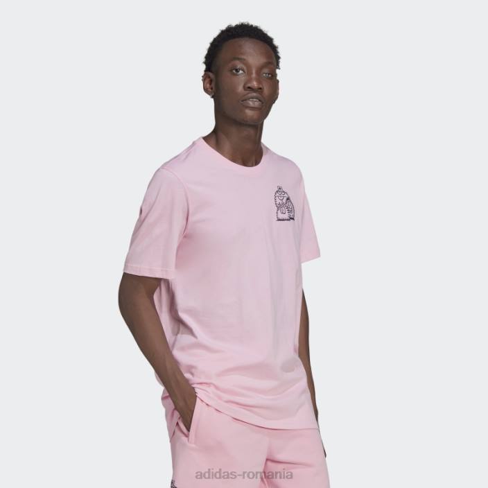 Adidas tricou originals x kevin lyons, roz adevărat bărbați roz adevarat 2JBN6978