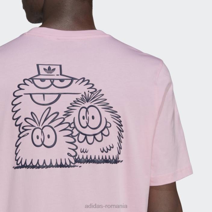 Adidas tricou originals x kevin lyons, roz adevărat bărbați roz adevarat 2JBN6978