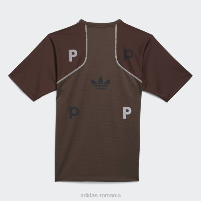 Adidas tricou pop tech cu mânecă scurtă deepest earth bărbați cel mai adânc pământ/cauciuc/maro 2JBN7549