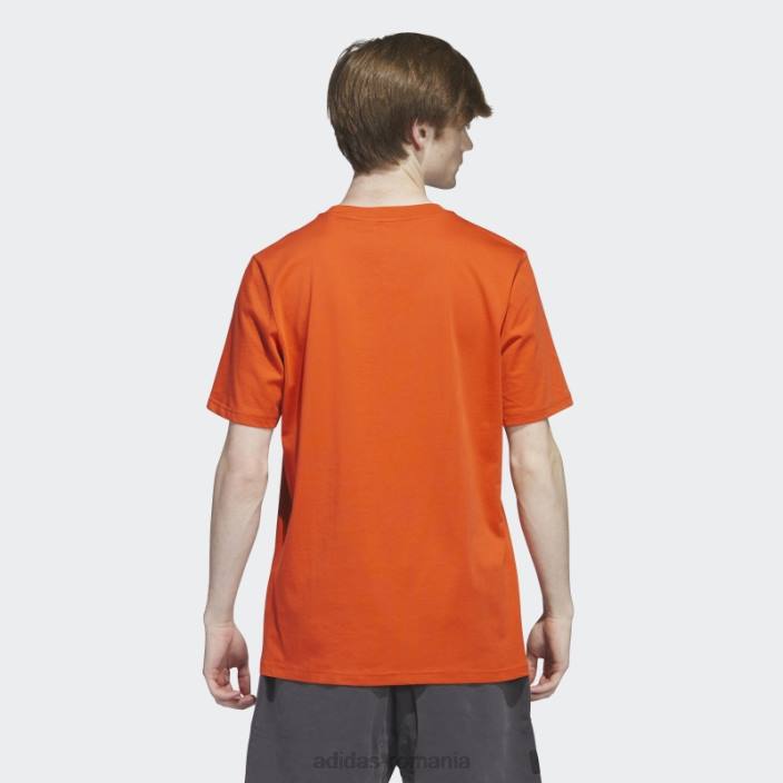 Adidas tricou roșu cu grafic shmoofoil adidas bărbați roșu/multicolor 2JBN5679