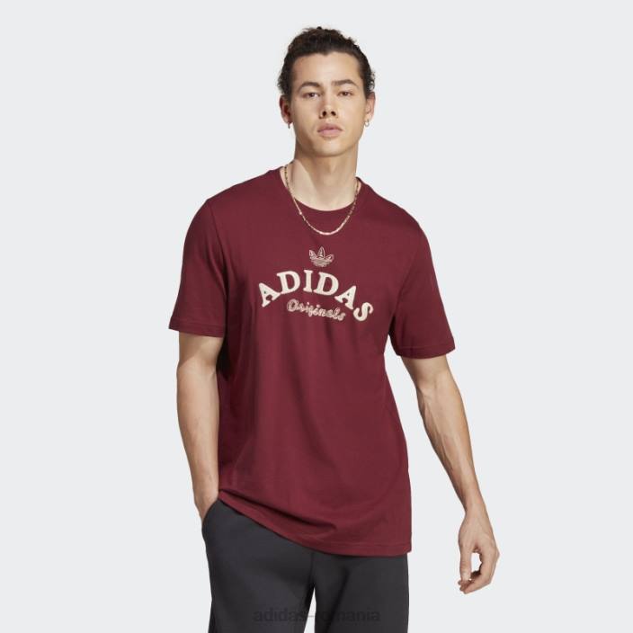 Adidas tricou roșu de arhivă grafică adidas bărbați roșu 2JBN5781