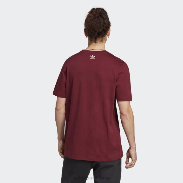 Adidas tricou roșu de arhivă grafică adidas bărbați roșu 2JBN5781
