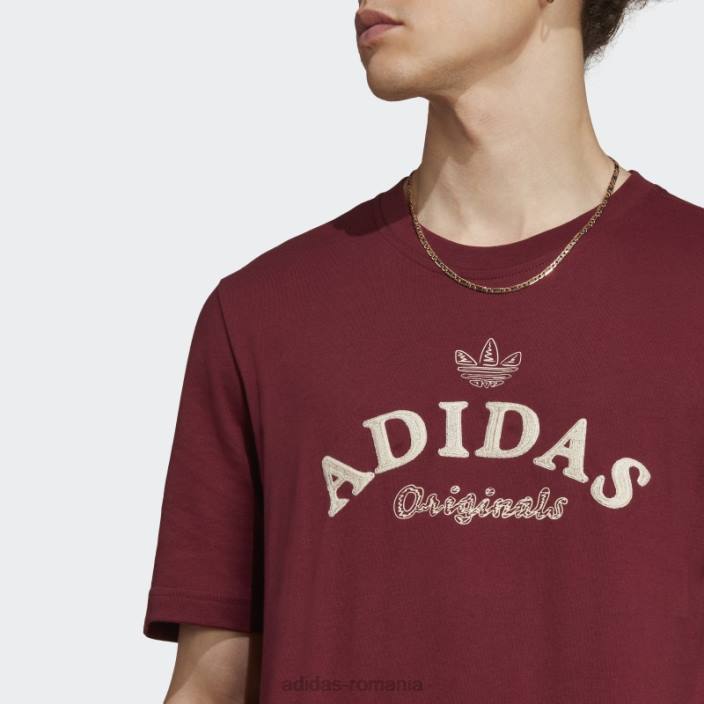 Adidas tricou roșu de arhivă grafică adidas bărbați roșu 2JBN5781