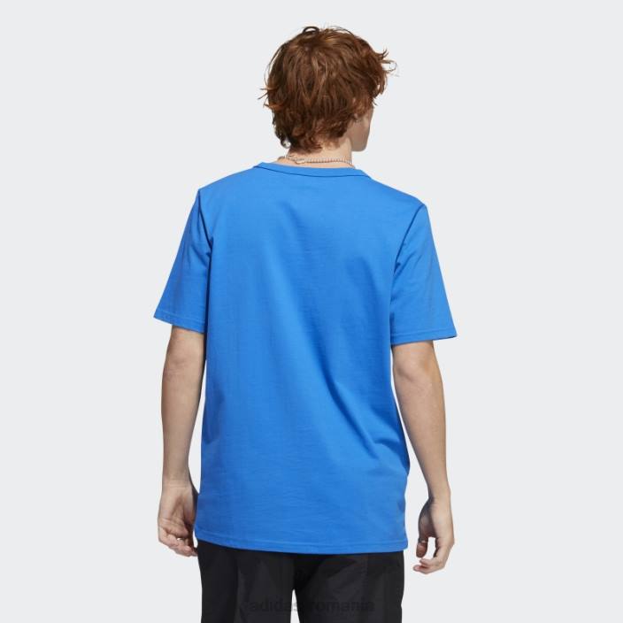 Adidas tricou shmoofoil grea buzunar pasăre albastră bărbați pasăre albastră/albă 2JBN1250
