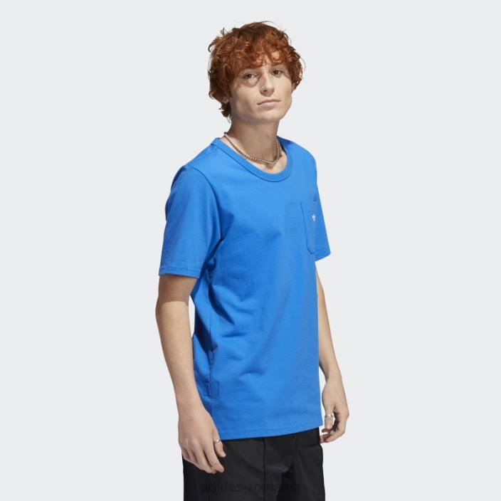 Adidas tricou shmoofoil grea buzunar pasăre albastră bărbați pasăre albastră/albă 2JBN1250