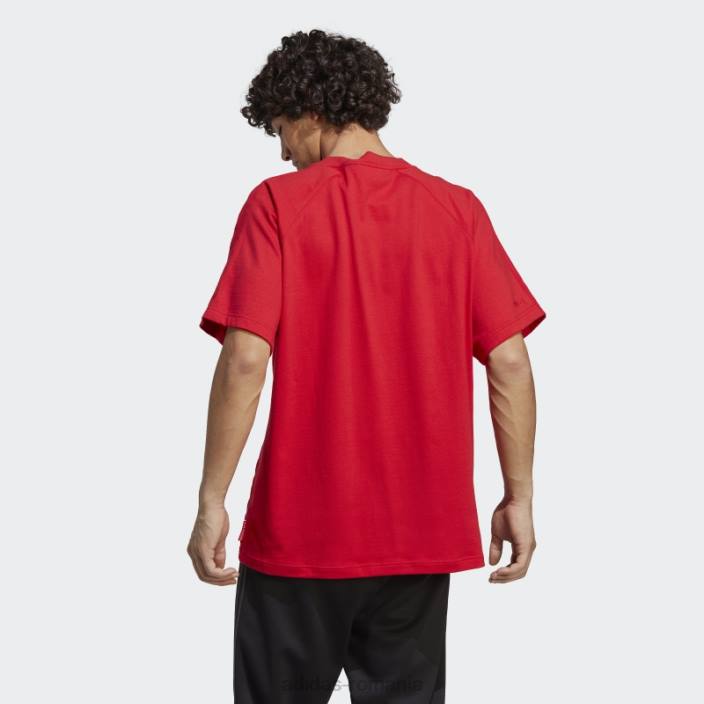 Adidas tricou stacojiu essentials bărbați stacojiu 2JBN14225