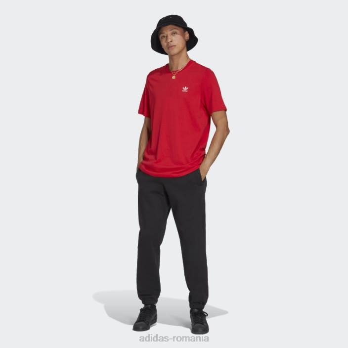 Adidas tricou stacojiu trefoil essentials bărbați stacojiu 2JBN5296