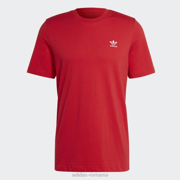 Adidas tricou stacojiu trefoil essentials bărbați stacojiu 2JBN5296
