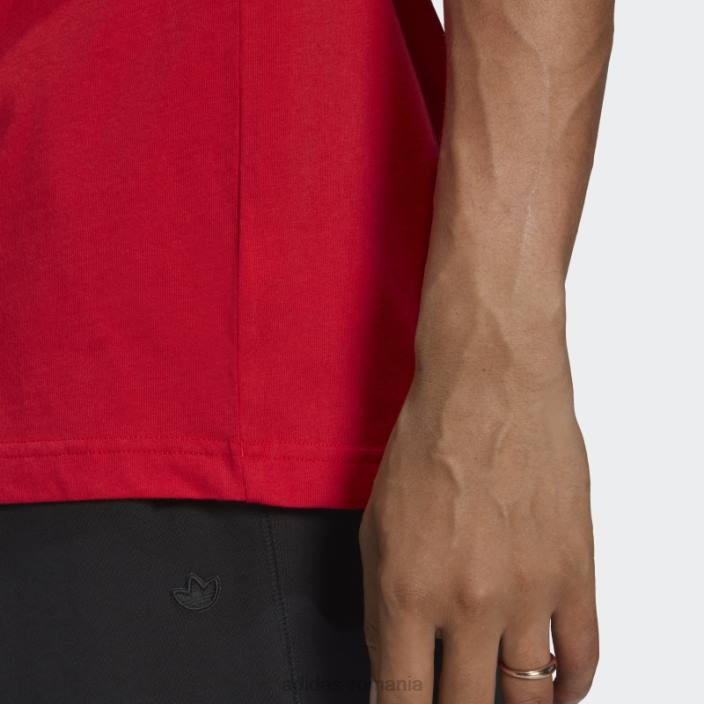 Adidas tricou stacojiu trefoil essentials bărbați stacojiu 2JBN5296