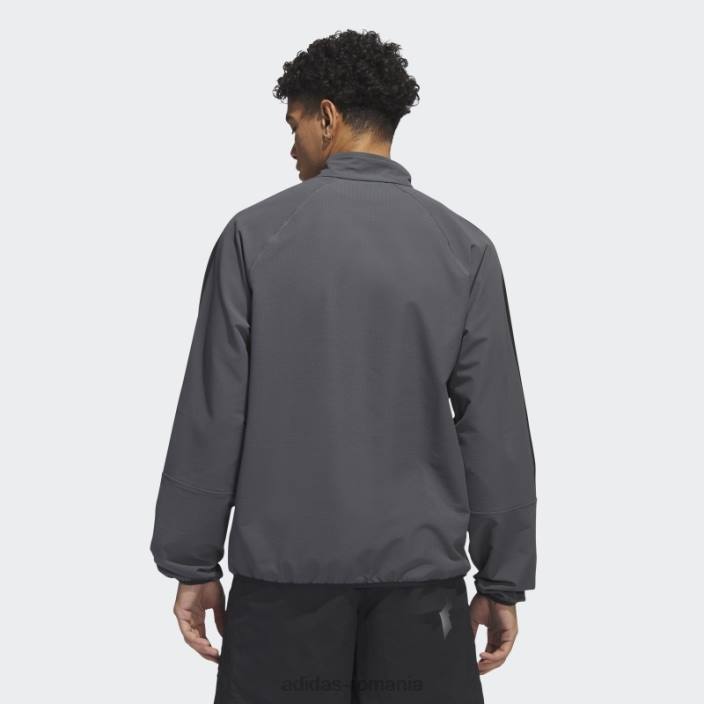 Adidas tricou termic pop gri cu mânecă lungă bărbați gri/negru 2JBN6791
